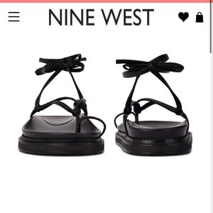 Nine West Ankle Wrap Platform Sandals